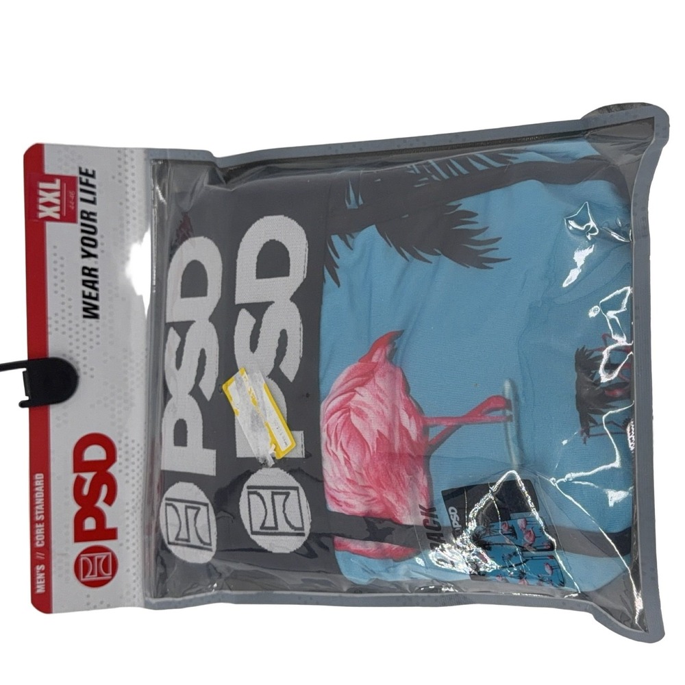 BLUE FLAMINGO Men's Underwear XXL 2‎ Pack Flamingo Palm Tree Design